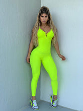 Neon Yellow Babe Wallpaper Jumpsuit