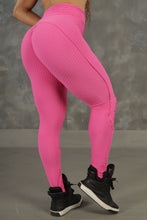 Crush Pink Laser Cut Leggings