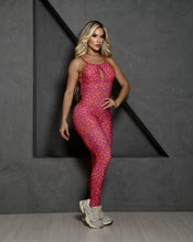 Hot Pink Back Braids Jumpsuit