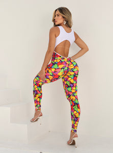 Lovely Hearts Ashanti Leopard Jumpsuit