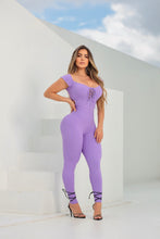 Lazed Glittery Lilac Jumpsuit