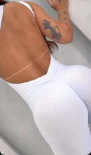 One Shoulder Ring White Jumpsuit