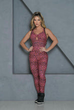 Pink & Brown Leopard Ring Jumpsuit