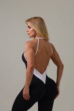 Black Sexy Back Jumpsuit (White Border)