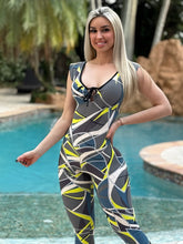 Grey Neon Electric Energy Classic Lazed Jumpsuit