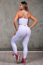 White Adjustable Crush Leggings