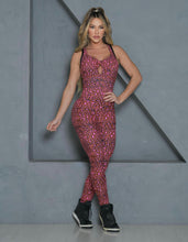 Pink & Brown Leopard Ring Jumpsuit