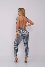 Night Ripped Jeans Jumpsuit