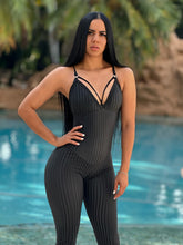 Fabulous Dimention Rubber Jumpsuit (Black)