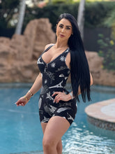 Black World Traveler Short Jumpsuit