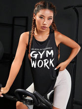 Gym Work Tank Top (Black & White)