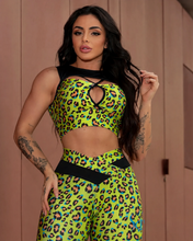 Pam Apple Green Leopard Set