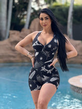 Black World Traveler Short Jumpsuit