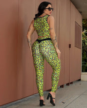 Pam Apple Green Leopard Set