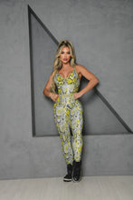 Babe Lime Snake Jumpsuit