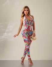 Colorful Alphabet Lazed Jumpsuit