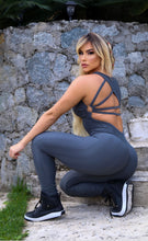 Grey Bow Wallpaper Ring Jumpsuit