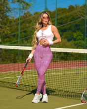 Pink Ashanti Leopard Jumpsuit (White Lazed Top)