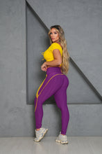 Purple Crop Moda Wallpaper Set (Yellow Top)