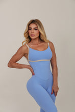 Baby Blue Adjustable Back Jumpsuit (Border)