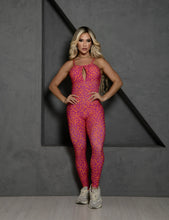 Hot Pink Back Braids Jumpsuit