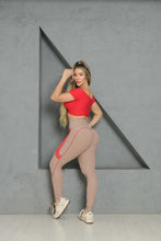 Moda Crop Wallpaper Set (Beige & Red)