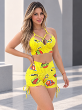 Yellow Like Bow Shorts Set