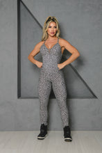 Babe Mini Leopard Jumpsuit (Black & Brown)