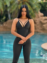 Fabulous Dimention Rubber Jumpsuit (Black)