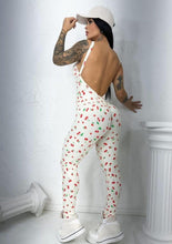 Ivory Cherry Jumpsuit ( Sexy Back)