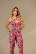 Amy Pink Leopard Jumpsuit