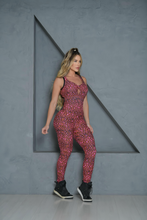Pink & Brown Leopard Ring Jumpsuit