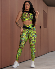 Pam Apple Green Leopard Set