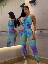 Classic  Lazed Rainbow Open Back Jumpsuit