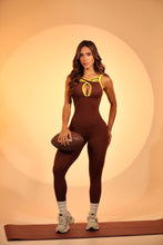 Amy Brown Sexy Yellow Border Jumpsuit