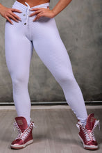 White Adjustable Crush Leggings