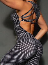 Black Polka Dots Ring Jumpsuit