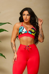 Adjustable Red Cartoon Mila Set