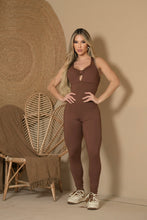 Great Brown Ring Leopard Jumpsuit