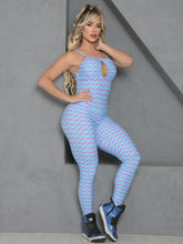 Turquoise Flamingo Back Braids Jumpsuit
