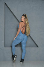 Fabulous Blue Leopard Jumpsuit
