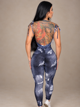 Coquette Lazed Ripped Jeans Jumpsuit