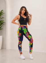 Cartoon Set (Black Cropped Top)