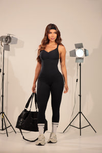 Fitness Fashion Jumpsuit ( Black)