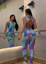 Classic  Lazed Rainbow Open Back Jumpsuit