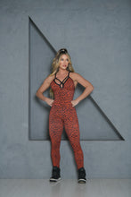 Fabulous Smooth Red Snake Jumpsuit