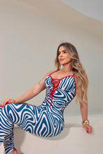 Navy Waves Jumpsuit