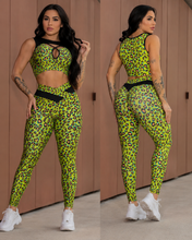 Pam Apple Green Leopard Set
