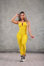 Yellow Wallpaper Back Braids Jumpsuit