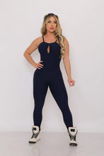 Navy Crush Back Braids Jumpsuit